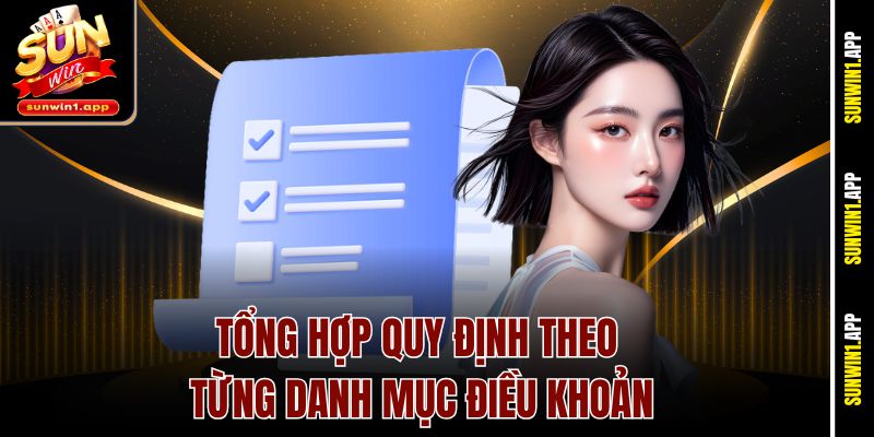 Tổng hợp quy định theo từng danh mục điều khoản
